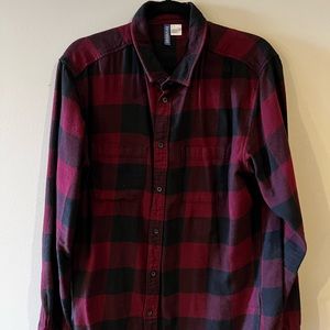 H&M Divided Red Flannel